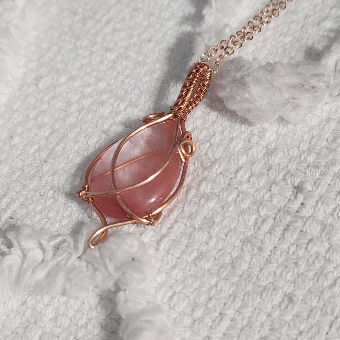 Strawberry Quartz Pendant (SALE)