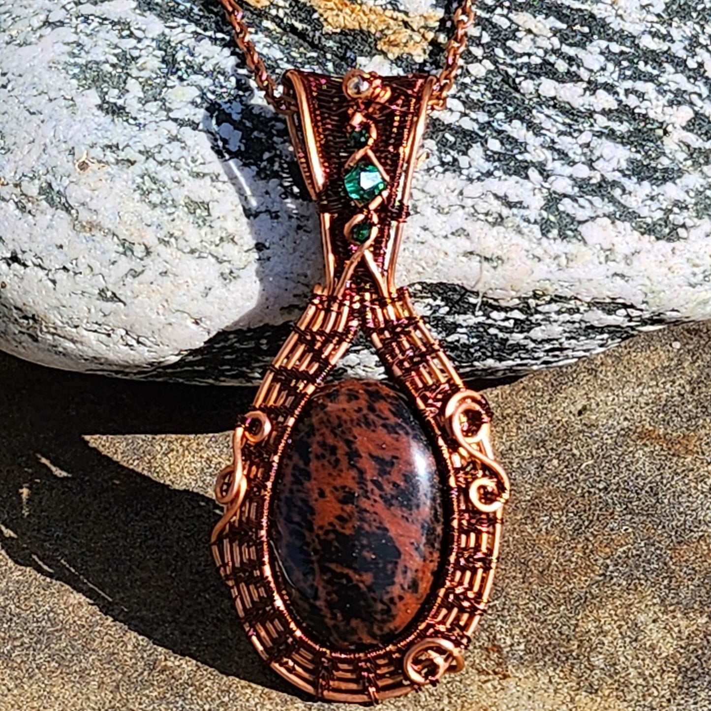 Mahogany Obsidian Pendant