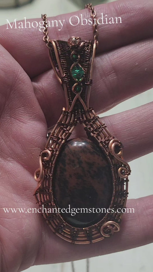 Mahogany Obsidian Pendant