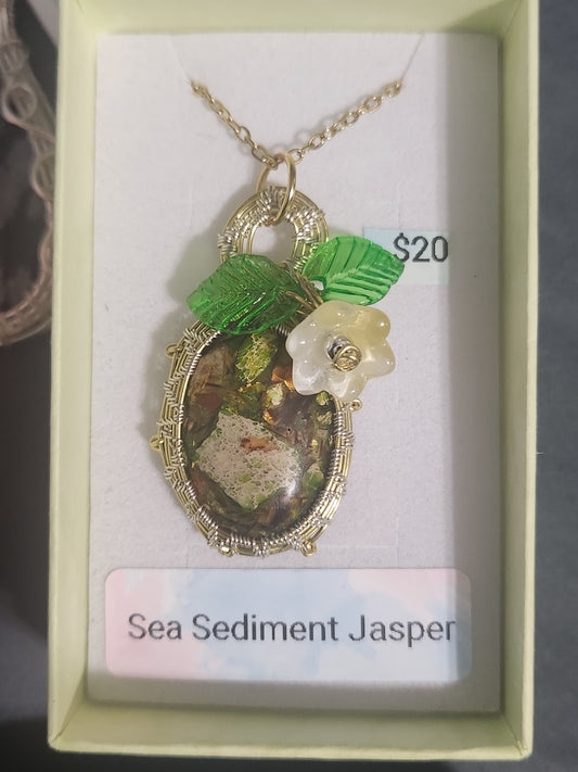 Sea Sediment Jasper Pendant