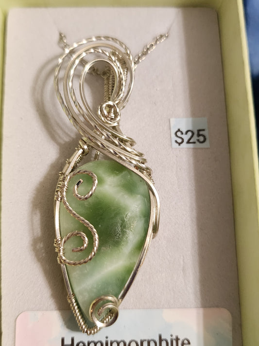 Hemimorphite Pendant